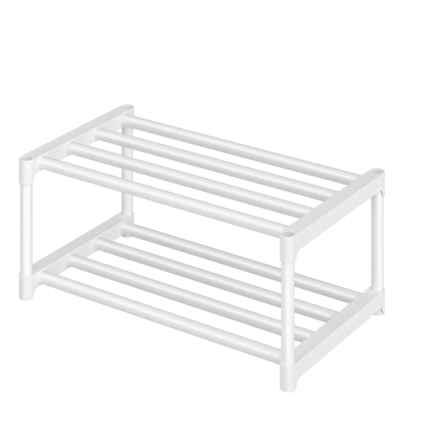 OYREL Sturdy Metal Shoe Rack Organizer, Narrow Shelf Stand for Closets