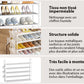 OYREL Étagère à Chaussures à 5 Niveaux Rangement de Chaussures - 20 à 25 Paires - Étagère à Chaussures pour Armoire Organiseur d'entrée - Support à Chaussures Peu encombrant