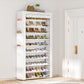 OYREL Shoe Rack 10Tier Large Capacity 50-56Pairs Beautiful Tall Shoe Shelf Free Standing Storage Cabinet Entryway Closet