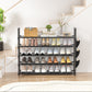 OYREL Scarpiera a 5 livelli, organizer per scarpe, 20-25 paia, scarpiera per armadio, scarpiera, organizer per ingresso, scarpiera salvaspazio