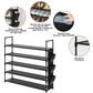 OYREL Scarpiera a 5 livelli, organizer per scarpe, 20-25 paia, scarpiera per armadio, scarpiera, organizer per ingresso, scarpiera salvaspazio