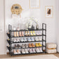 OYREL Étagère à Chaussures à 5 Niveaux Rangement de Chaussures - 20 à 25 Paires - Étagère à Chaussures pour Armoire Organiseur d'entrée - Support à Chaussures Peu encombrant