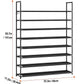 OYREL Scarpiera a 8 ripiani, organizer per scarpe, 32-40 paia, scarpiera per armadio, salvaspazio, scarpiera