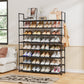 OYREL Scarpiera a 8 ripiani, organizer per scarpe, 32-40 paia, scarpiera per armadio, salvaspazio, scarpiera