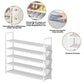 OYREL Scarpiera a 5 livelli, organizer per scarpe, 20-25 paia, scarpiera per armadio, scarpiera, organizer per ingresso, scarpiera salvaspazio