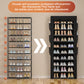 OYREL Étagère à Chaussures 11 Niveaux, Grande Armoire à Chaussures Haute pour 36-41 Paires de Chaussures, Stockage Chaussure-Organisateur avec Couverture étanche à la poussière