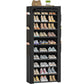 OYREL Scarpiera a 11 Ripiani in Tessuto Antipolvere Chiusa o Aperta, Scaffale Portascarpe con Copertura di Tessuto, 6 Tasche Laterali, per Scarpe da Ginnastica, Tacchi Alti, Ciabatte