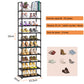 OYREL Étagère à Chaussures 10 Niveaux Gain de Place, Organisateur de Chaussures Grande capacité pour 20-25 Paires, Armoire à Chaussures métallique Haute et étroite, pour entrée, Salon, Chambre