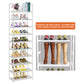 OYREL Schuhregal mit 10 Ebenen, schmal platzsparend, Shoe Rack, Schuhschrank hoch, Schuhablage aus Metall, Schuhaufbewahrung für Flur und Schrank, 45 cm breit, Schuhständer Weiß