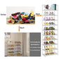 OYREL Schuhregal mit 10 Ebenen, schmal platzsparend, Shoe Rack, Schuhschrank hoch, Schuhablage aus Metall, Schuhaufbewahrung für Flur und Schrank, 45 cm breit, Schuhständer Weiß