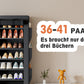 OYREL Schuhregal mit 11 Ebenen, Schuhschrank Hoch mit Staubdichtem Überzug, Große Shoe Rack für 36-41 Paar Schuhe, Geschlossen Schuhablage Stoff, Schuhaufbewahrung für Flur, Closet, Schwarz