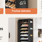 OYREL Étagère à Chaussures 11 Niveaux, Grande Armoire à Chaussures Haute pour 36-41 Paires de Chaussures, Stockage Chaussure-Organisateur avec Couverture étanche à la poussière