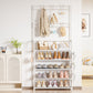 Shoe Rack 5 Tier Shoe Organizer Storage 15-20 Pairs Shoes Rack for Closet Entrance Shoe Rack Organizer with Hooks and Side Pocket Entryway Shoe Holder Space Saving Free Standing Shoe Racks