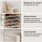 Shoe Rack 5 Tier Shoe Organizer Storage 15-20 Pairs Shoes Rack for Closet Entrance Shoe Rack Organizer with Hooks and Side Pocket Entryway Shoe Holder Space Saving Free Standing Shoe Racks