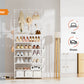 Shoe Rack 7 Tier Shoe Organizer Storage 21-28 Pairs Closet Shoes Rack for Front Door Entrance Shoe Rack Organizer with Hooks Side Pocket Entryway Large Capacity Shoe Shelf Tower Garage
