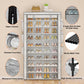 OYREL 10 Tier Shoe Rack Cabinet with Dustproof Cover, Large Capacity Shoe Stand Metal Frame, Shoe Racks Storage Space Saver for 50-56 Pairs Shoes, Shoe Shelves for Inside Wardrobe, Living Room,Hallway