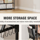 OYREL Shoe Rack 5 Tier Shoe Racks Organizer 20-25 Pairs Shoes Rack for Closet Entrance Shoe Storage Organizer with Hooks and Side Pocket Entryway Shoe Holder Space Saving Free Standing Shoe Racks