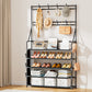 OYREL Shoe Rack 5 Tier Shoe Racks Organizer 20-25 Pairs Shoes Rack for Closet Entrance Shoe Storage Organizer with Hooks and Side Pocket Entryway Shoe Holder Space Saving Free Standing Shoe Racks