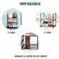 OYREL 5 Tier Shoe Rack, Metal Shoe Storage Organiser, Narrow Shoe Shelf for 10-12 Pairs, Space Saving Freestanding Shoes Stand for Hallway, Entryway, Wardrobe, Living Room, Bedroom Black
