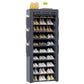 OYREL Shoes Rack 10 Tier Tall Shoe Rack with Storage Pockets, Fabric Covered Shoe Racks,Metal Shoes Rack Organizer for Closets,Bedroom, Garage