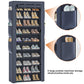OYREL Shoes Rack 10 Tier Tall Shoe Rack with Storage Pockets, Fabric Covered Shoe Racks,Metal Shoes Rack Organizer for Closets,Bedroom, Garage