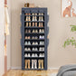 OYREL Shoes Rack 10 Tier Tall Shoe Rack with Storage Pockets, Fabric Covered Shoe Racks,Metal Shoes Rack Organizer for Closets,Bedroom, Garage