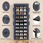 OYREL Shoes Rack 10 Tier Tall Shoe Rack with Storage Pockets, Fabric Covered Shoe Racks,Metal Shoes Rack Organizer for Closets,Bedroom, Garage