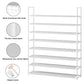 OYREL 8 Tier Shoe Rack Organizer Large Shoe Storage Rack for Closet Entryway Shoe Holder Space Saving Shoe Shelf Shoe Stand Tall Shoe Tower Metal Shoe Rack Holds up to 32-40 Pairs of Shoes