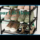 OYREL Sturdy Metal Narrow Shoe Rack Organizer for Closets